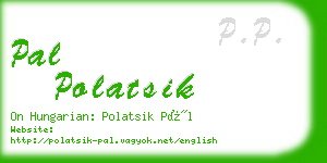 pal polatsik business card